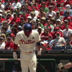 GIF of the Moment: Shane Victorino drilled by return throw